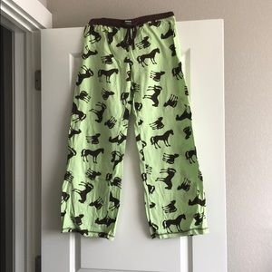 Green Horse Print Sweats